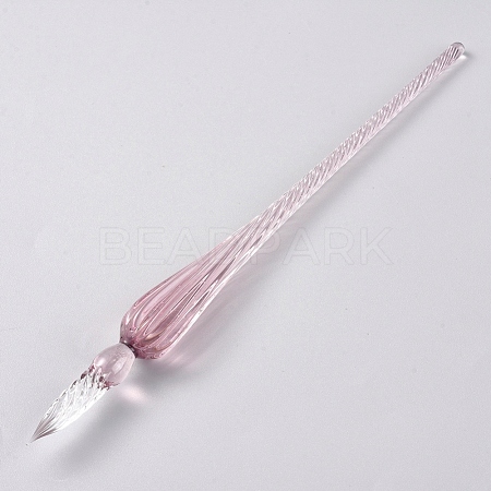 Handmade Glass Dip Pen AJEW-WH0121-43G-1