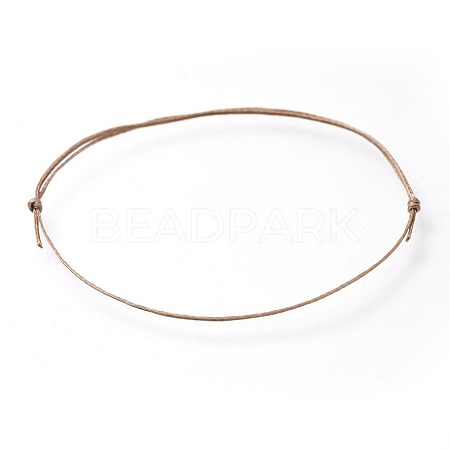 Adjustable Flat Waxed Polyester Cords Bracelet Making AJEW-JB00508-03-1