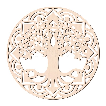 Laser Cut Wooden Wall Sculpture WOOD-WH0105-019-1