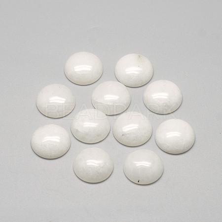 Natural White Jade Cabochons X-G-R416-10mm-11-1