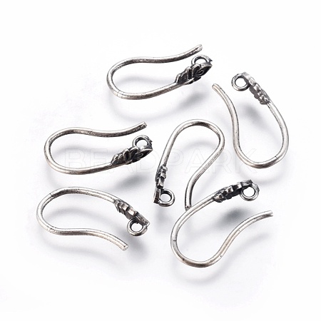 Thai Sterling Silver Earring Hooks STER-G029-75AS-1