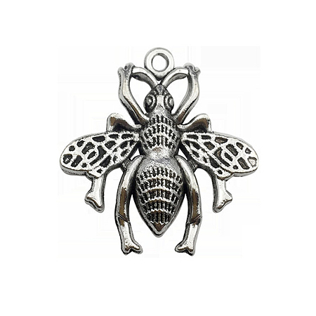 Bee Alloy Charm Pendant Antique Alloy Insect Charm for Jewelry Making Crafts FIND-SZC0010-174-1