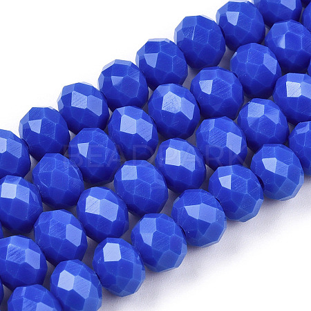 Opaque Solid Color Glass Beads Strands EGLA-A034-P3mm-D32-1