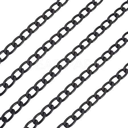 Oval Oxidation Aluminum Curb Chains CHA-TAC0004-01EB-1