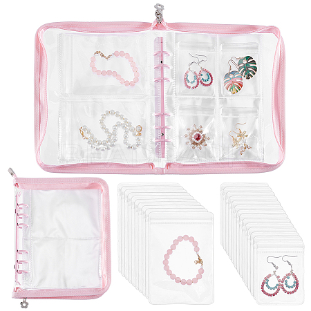 Transparent Jewelry Organizer Storage Zipper Bag AJEW-WH0314-44D-1