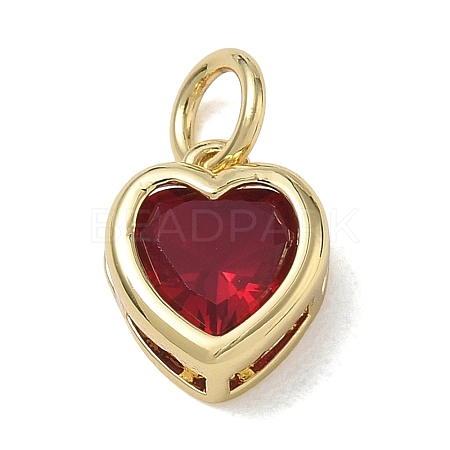 Brass Pave Cubic Zirconia Charms KK-CBA56EF-31G-01-1