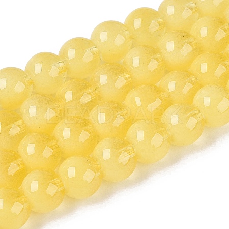 Transparent Glass Imitation Cat Eye Beads Strands GLAA-Q110-01B-17-1
