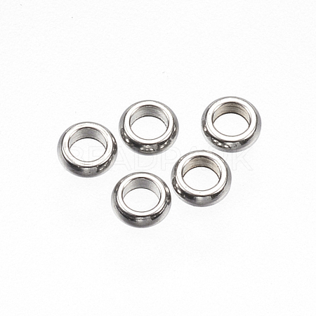 Tarnish Resistant 201 Stainless Steel Spacer Beads STAS-D448-029P-1