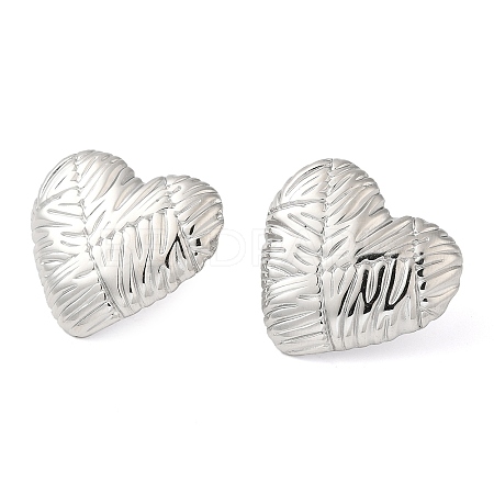 Non-Tarnish 304 Stainless Steel Stud Earrings EJEW-G364-21P-1