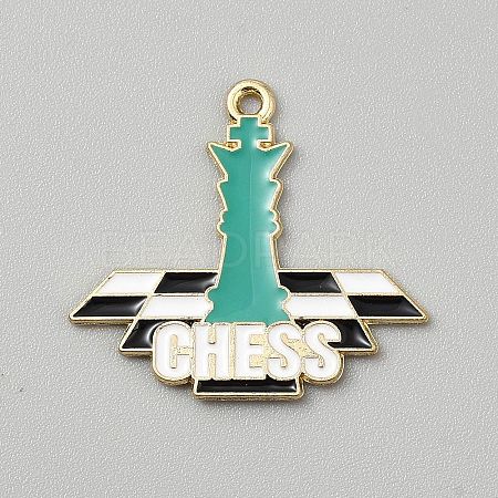 Alloy Enamel Pendants ENAM-WH20012-02G-14-1