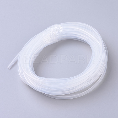 Hollow Transparent Synthetic Rubber Cord RCOR-WH0001-02B-1