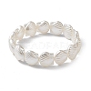ABS Plastic Imitation Pearl Beaded Stretch Bracelet BJEW-JB10104-01-1