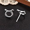 925 Sterling Silver Stud Earrings EJEW-K303-01S-02-2