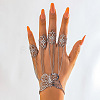 Halloween Gothic Butterfly Iron Finger Ring Bracelets for Women WG5FE4C-02-1