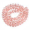 Electroplate Glass Beads Strands EGLA-A034-T8mm-A34-3