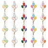 20Pcs 5 Colors Alloy Enamel Pendants ENAM-YW0002-82-1