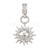 Brass Micro Pave Cubic Zirconia Pendants LS-KK-H518-01A-P-1