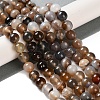 Natural Striped Agate/Banded Agate Beads Strands G-Z060-A01-B14-2
