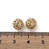 Brass Micro Pave Cubic Zirconia Beads KK-C071-02G-3