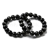 Grade A Natural Eagle Eye Stone Round Beads Stretch Bracelets for Women BJEW-L712-B06-12mm-4