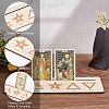 Gorgecraft 2 Sets 2 Style Wooden Tarot Card Stand Holder DJEW-GF0001-46D-02-3