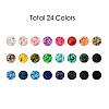 240g 24 Colors Handmade Polymer Clay Beads CLAY-JP0001-09-8mm-2