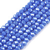 Electroplate Glass Beads Strands EGLA-A044-P2mm-A32-1