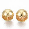 Brass Ball Clip-on Earrings KK-T049-22GB-NF-1