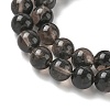 Natural Ice Obsidian Beads Strands G-P590-A03-8mm-02-4