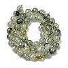 Natural Prehnite Beads Strands G-G457-8mm-03-5