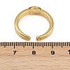 Brass & Oval ABS Imitation Pearl Cuff Rings RJEW-S633-01G-4