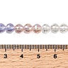 Electroplate Glass Beads Strands EGLA-D300-06-6mm-01-4