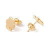 201 Stainless Steel Stud Earring Findings with Hole EJEW-A071-10A-G-2
