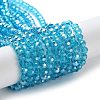 Electroplate Glass Bead Strands EGLA-R015-4mm-12-2