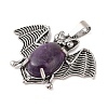 Natural Amethyst Pendants G-G871-02AS-01-2