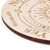 Wooden Carved Cup Mats AJEW-P103-01G-3