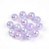 Electroplate Pearlized Glass Pearl Beads EGLA-T021-14C-06-1
