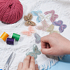 30Pcs 10 Colors Polyester Iron on/Sew On Patches PATC-HS0001-03-4