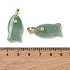 Natural Green Aventurine Pendants G-A297-01G-20-3