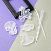 Halloween DIY Pendants Resin Silicone Molds DIY-LS0001-14-3