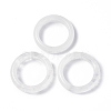 Natural Quartz Crystal Plain Band Ring RJEW-P044-01B-09-2