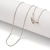 Brass Box Chain Necklaces for Women NJEW-G084-08P-1