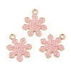 Christmas Light Gold Tone Alloy Enamel Pendants X-FIND-C031-01KCG-02-3