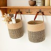 Woven Cotton Storage Baskets AJEW-WH20054-010C-5