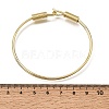 Brass Open Cuff Bangles with S Clasps for Women KK-CBA782E-01-5