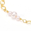 Handmade CCB Plastic Imitation Pearl Beaded Necklace for Girl Women NJEW-JN03656-4