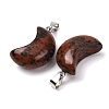 Natural Mahogany Obsidian Pendants G-F820-02L-11-3
