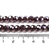Electroplate Transparent Glass Beads Strands EGLA-A035-T6mm-A13-4