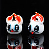 Handmade Bumpy Lampwork Beads Strands LAMP-Q031-014-5