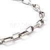 Brass Paperclip Chain Bracelets BJEW-H537-06AS-3
